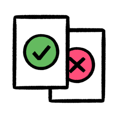Document icon, reviews