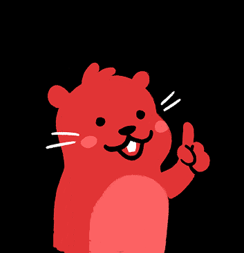 Gopher smiling and calling you to attention